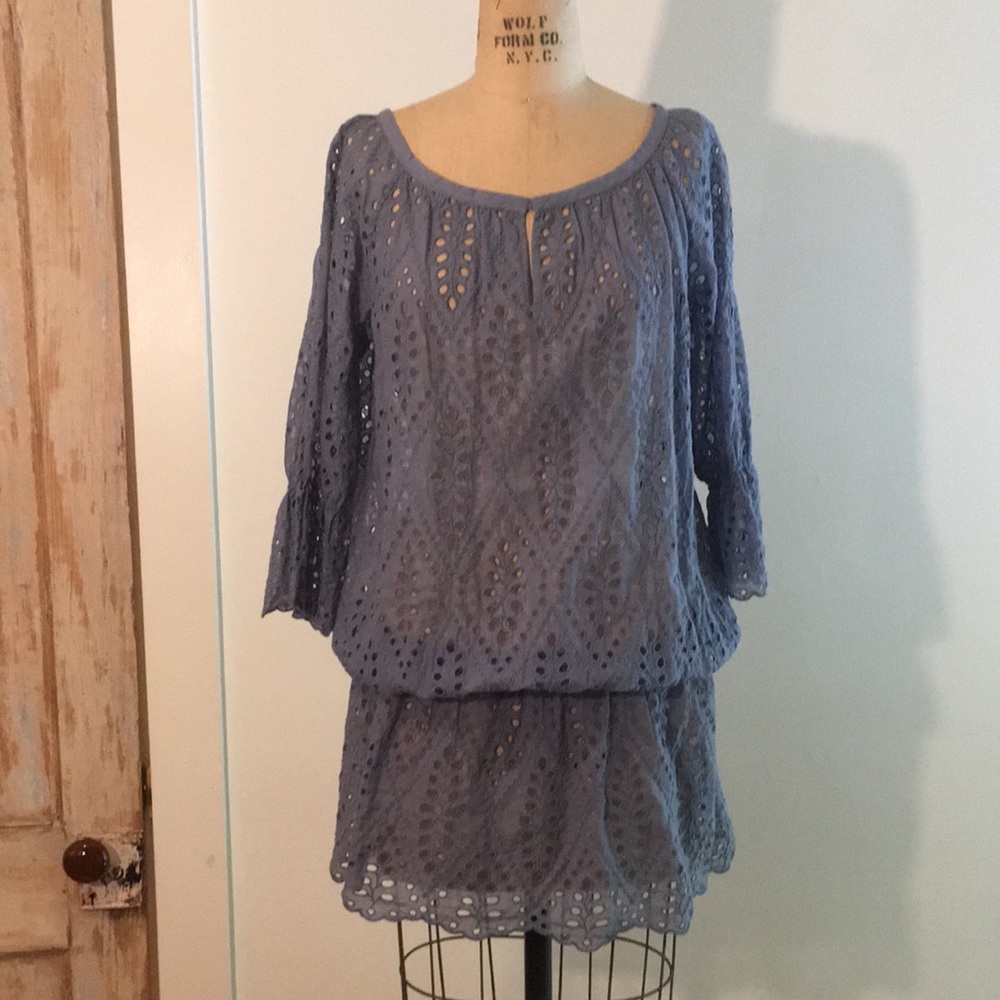 Exetera (French label) Cotton Eyelet Chemise